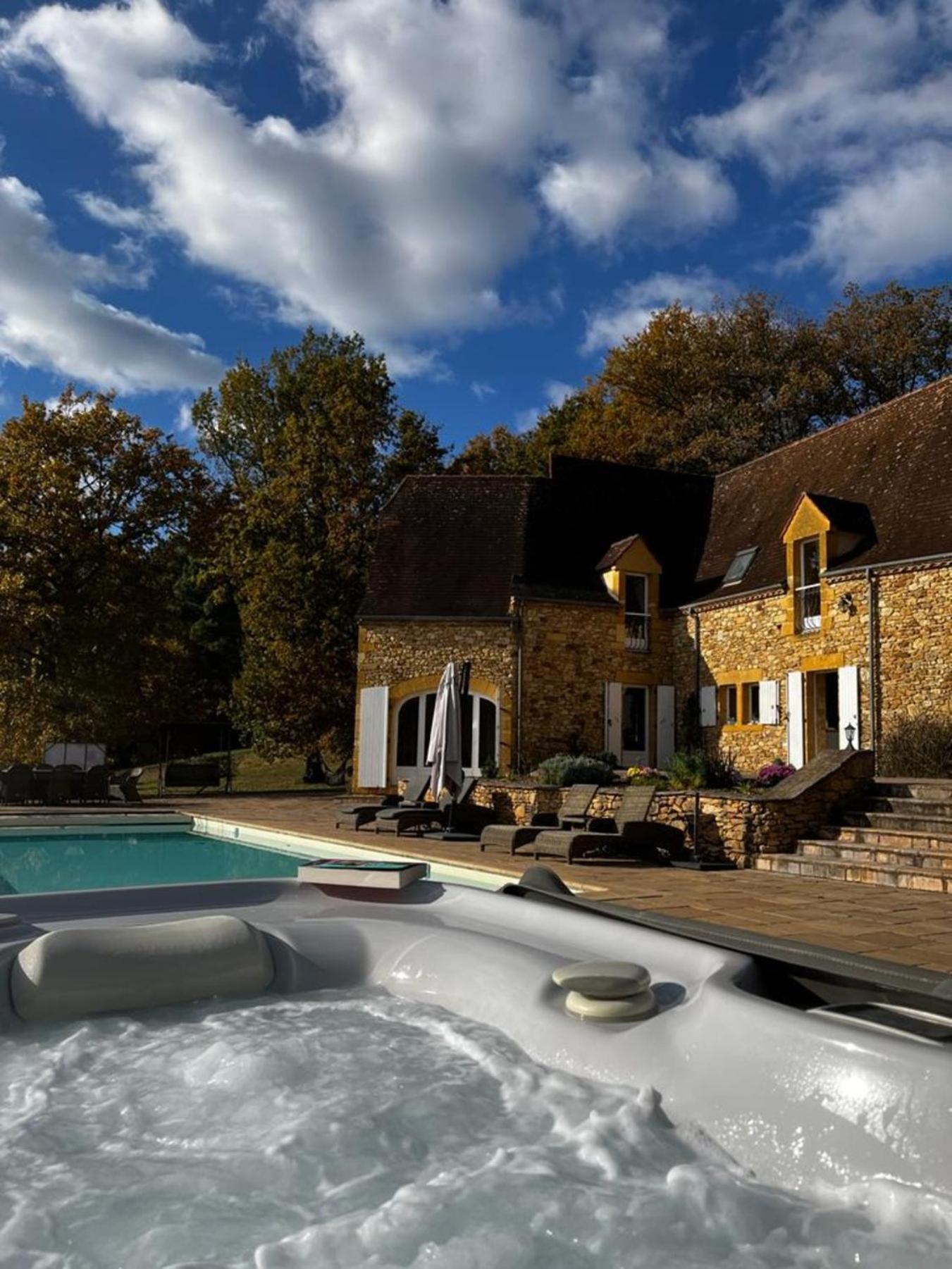 Luxury Chateau W. Pool & Hot Tub In Dordogne ベナック・エ・カズナック エクステリア 写真